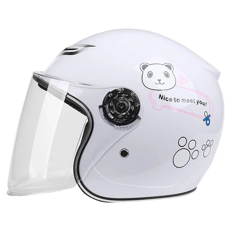 Cute cartoon biker helmet for boys
