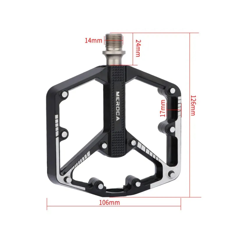 Cycling pedals with sealed bearings smooth pedaling performance