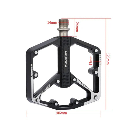 Cycling pedals with sealed bearings smooth pedaling performance