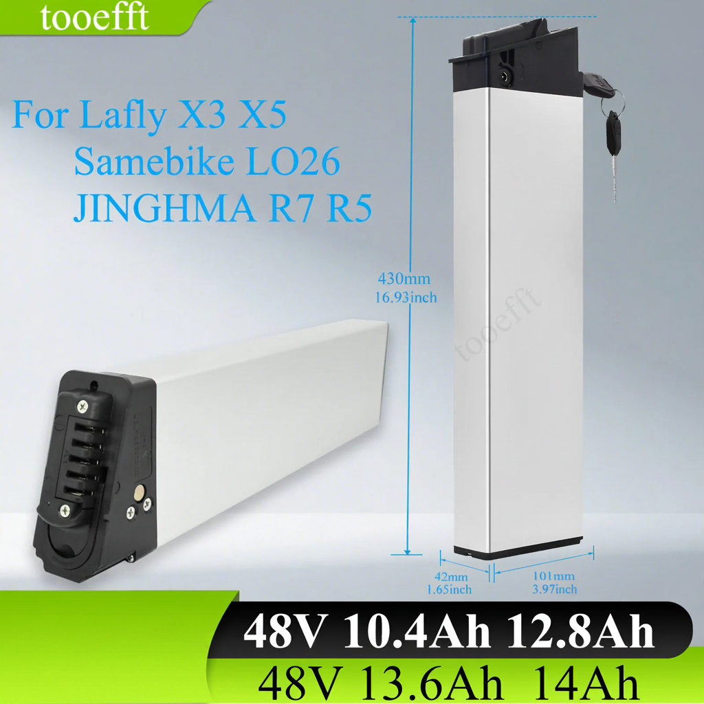 DCH-006 48V 14Ah folding electric bicycle battery for Samebike LO26 and Jinghma R7