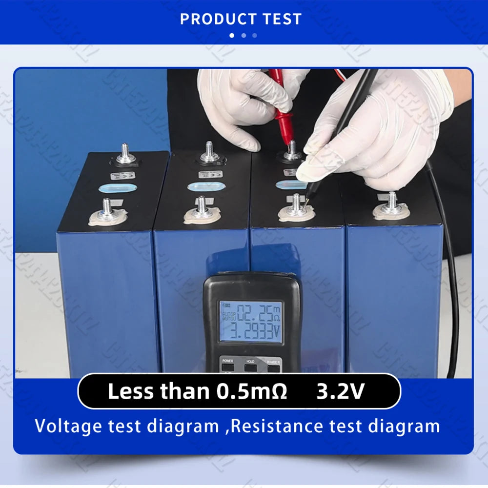 DIY 12V 48V LiFePO4 battery bank assembled with 320Ah cells
