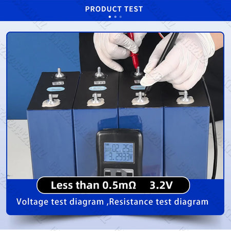DIY 12V 48V LiFePO4 battery bank assembled with 320Ah cells