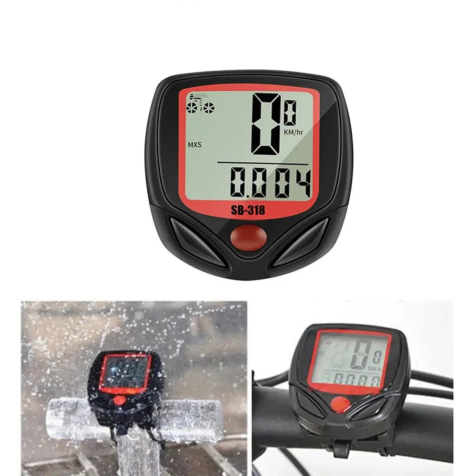 DOMEN multifunction wired bike computer with digital LCD display