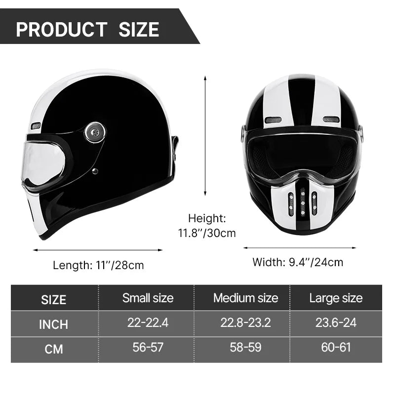 DOT and ECE R22 05 certified riding helmet for safe road use