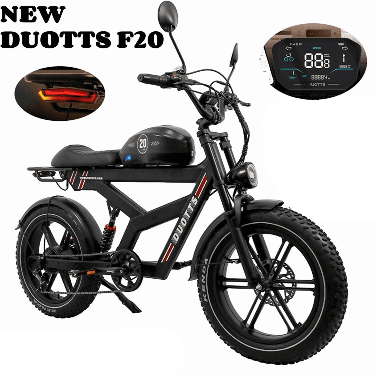   DUOTTS F20 Electric Bike - 1000W All Terrain Fat Tire MTB