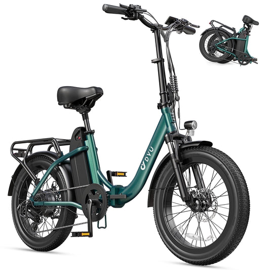 DYU 20" 4.0 Fat Tire Electric Bike 750W 48V 15.6Ah | All-Terrain Adult E-Bike