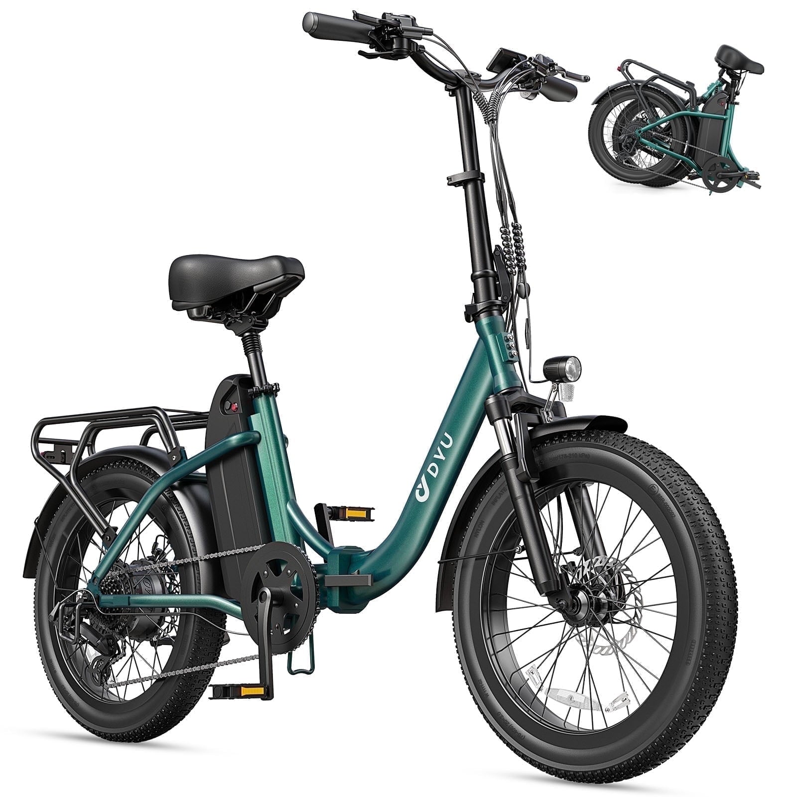   DYU 20" 4.0 Fat Tire Electric Bike 750W 48V 15.6Ah | All-Terrain Adult E-Bike