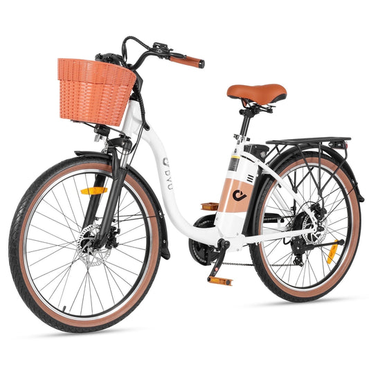DYU 26" City Electric Bike 250W 36V 15.6Ah | Long-Range Urban Commuter E-Bike