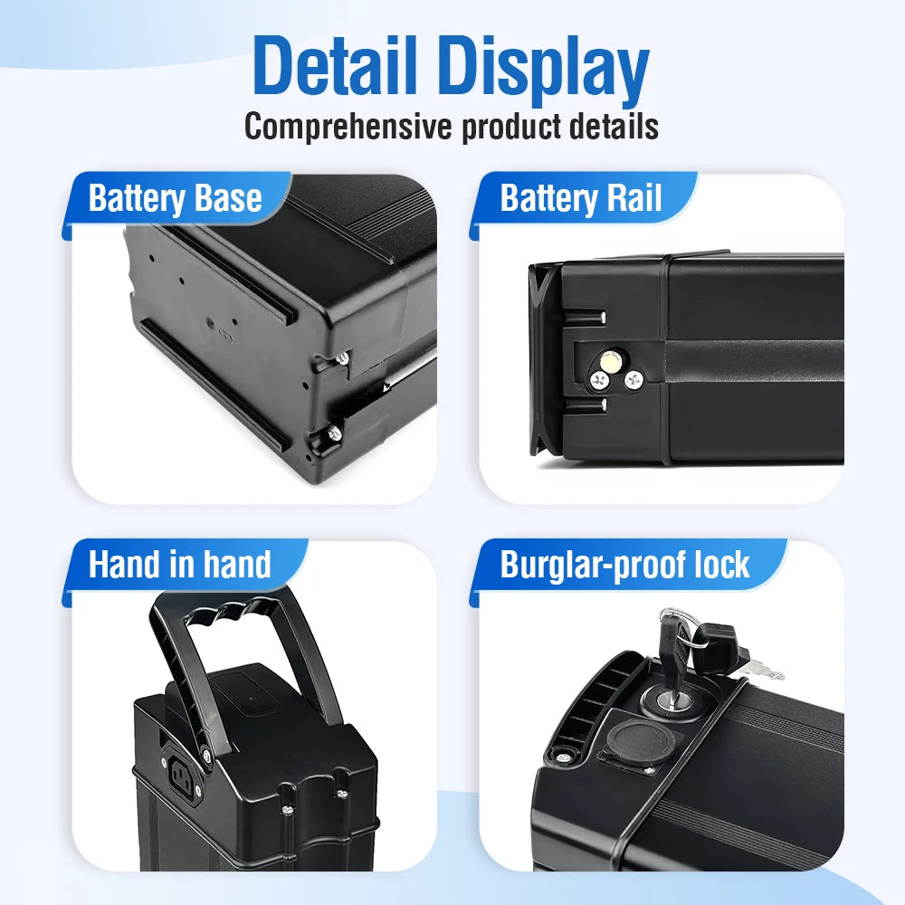 Detachable electric bike battery