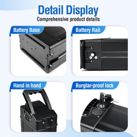 Detachable electric bike battery