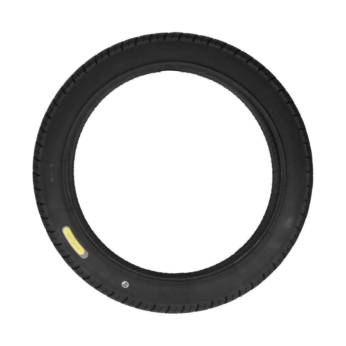 Detailed view of Ulip 20x3.0 e-scooter replacement tire sidewall