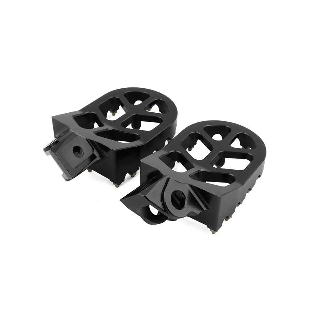 Dirt bike foot pegs compatible with KX450 2019 present wide platform