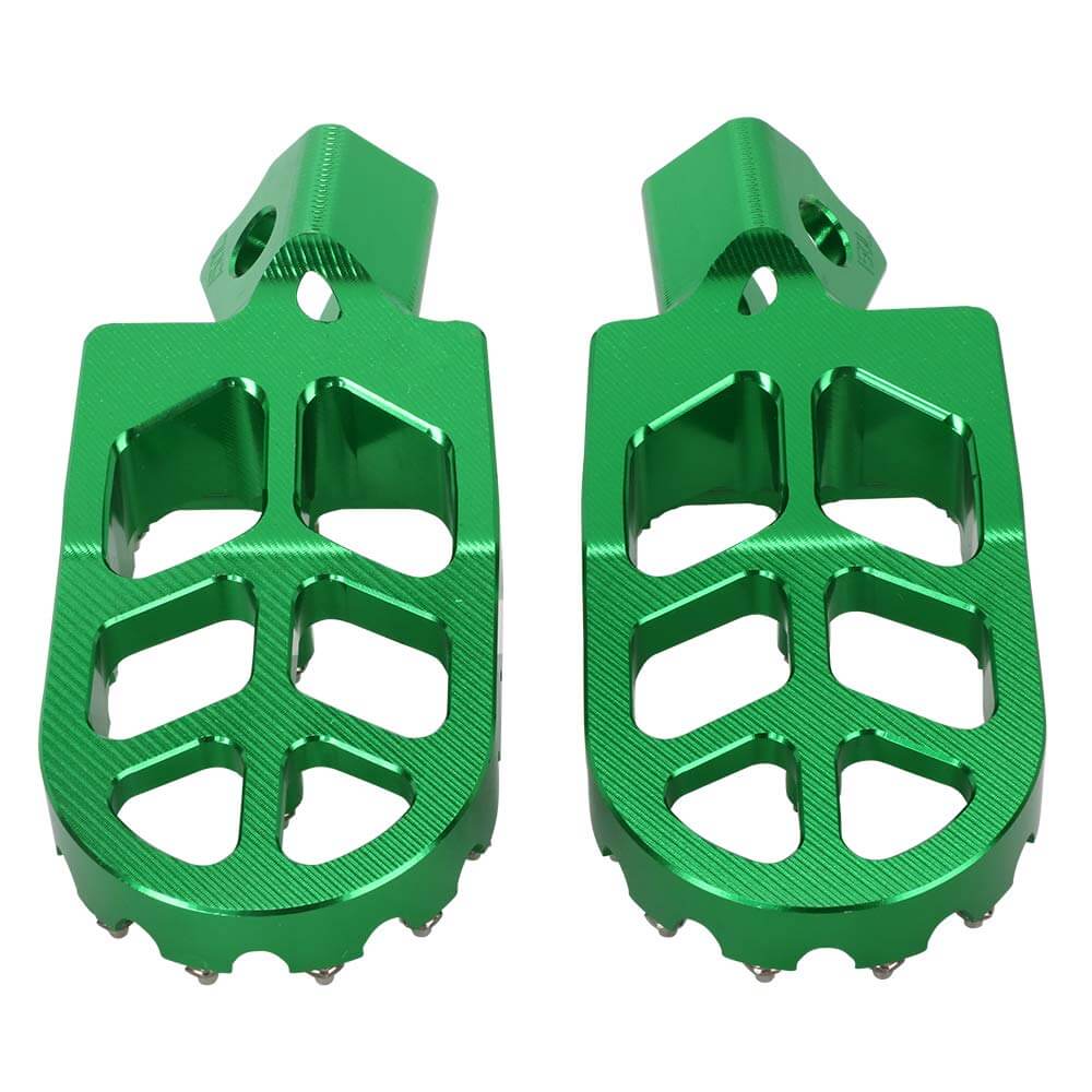 Dirt bike foot pegs improved balance and rider control
