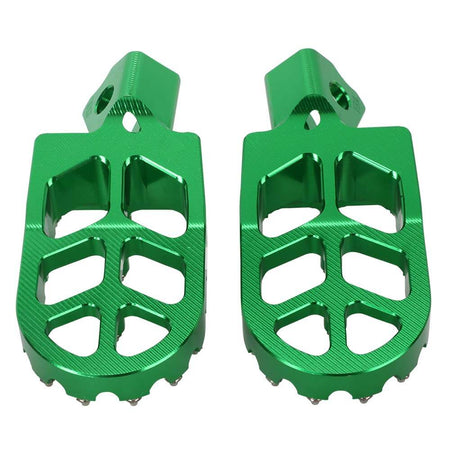 Dirt bike foot pegs improved balance and rider control