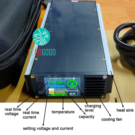 Smart Bluetooth Lithium Battery Charger | Adjustable Current & Voltage | 48V-168V Universal Fast Charger (20A-60A) for Huawei Systems
