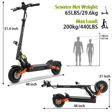 Dual Motor Electric Scooter with 60V 18Ah Battery
