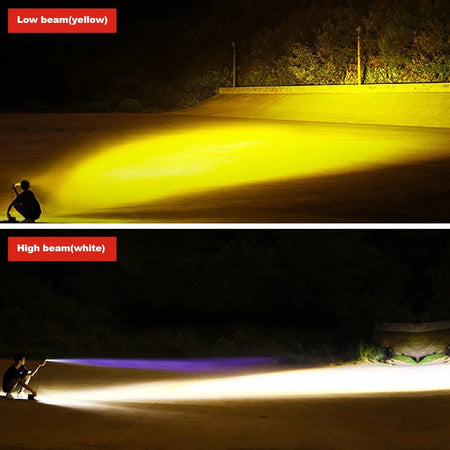 Dual beam H4 LED bulb for bike headlamp