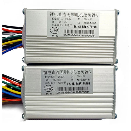 Dual mode brushless motor controller for electric scooters