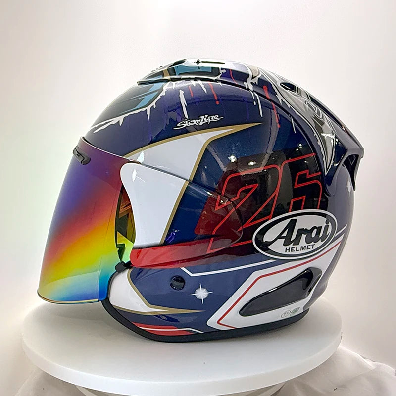 Dual sport motorcycle helmet