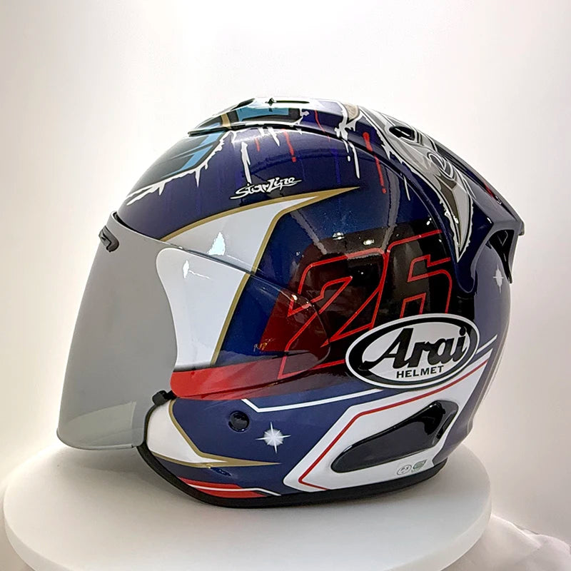 Dual sport racing helmet