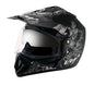 Vega Off Road D/V Sketch White Silver Helmet-M Dull Black Silver