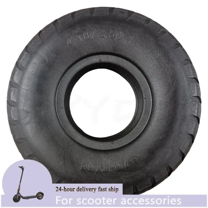 Durable 4.10/3.50-4 solid tire for warehouse equipment