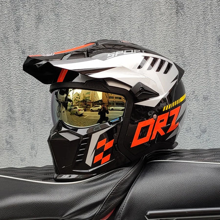 Durable ABS PC biker helmet