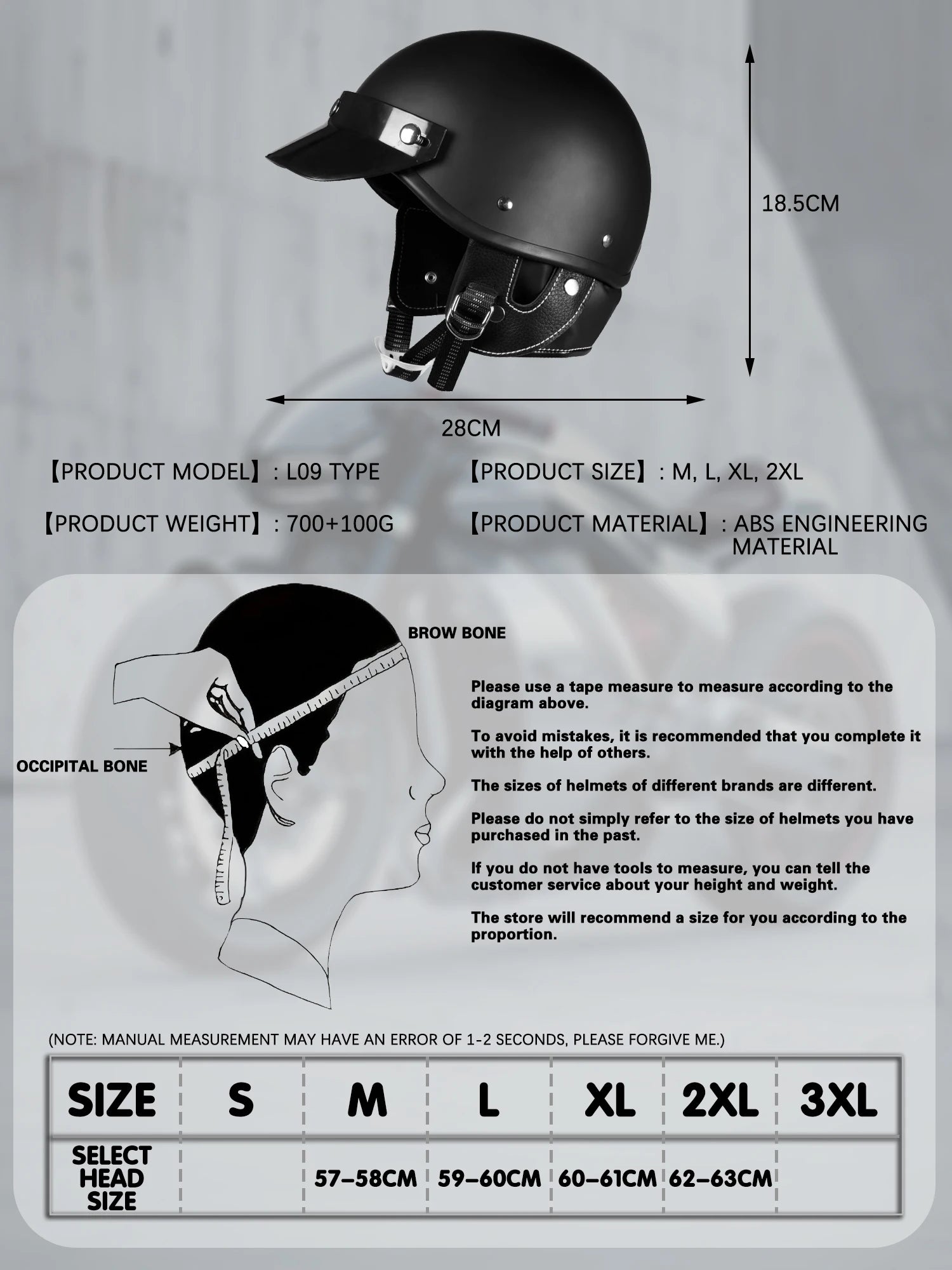 Durable ABS Retro Bike Helmet