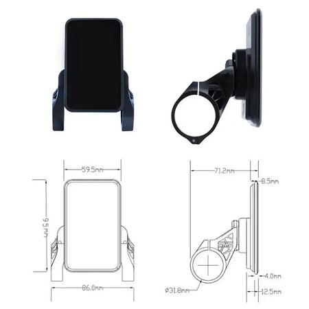 Durable ABS and acrylic casing of YOLIN YL81F intelligent dashboard