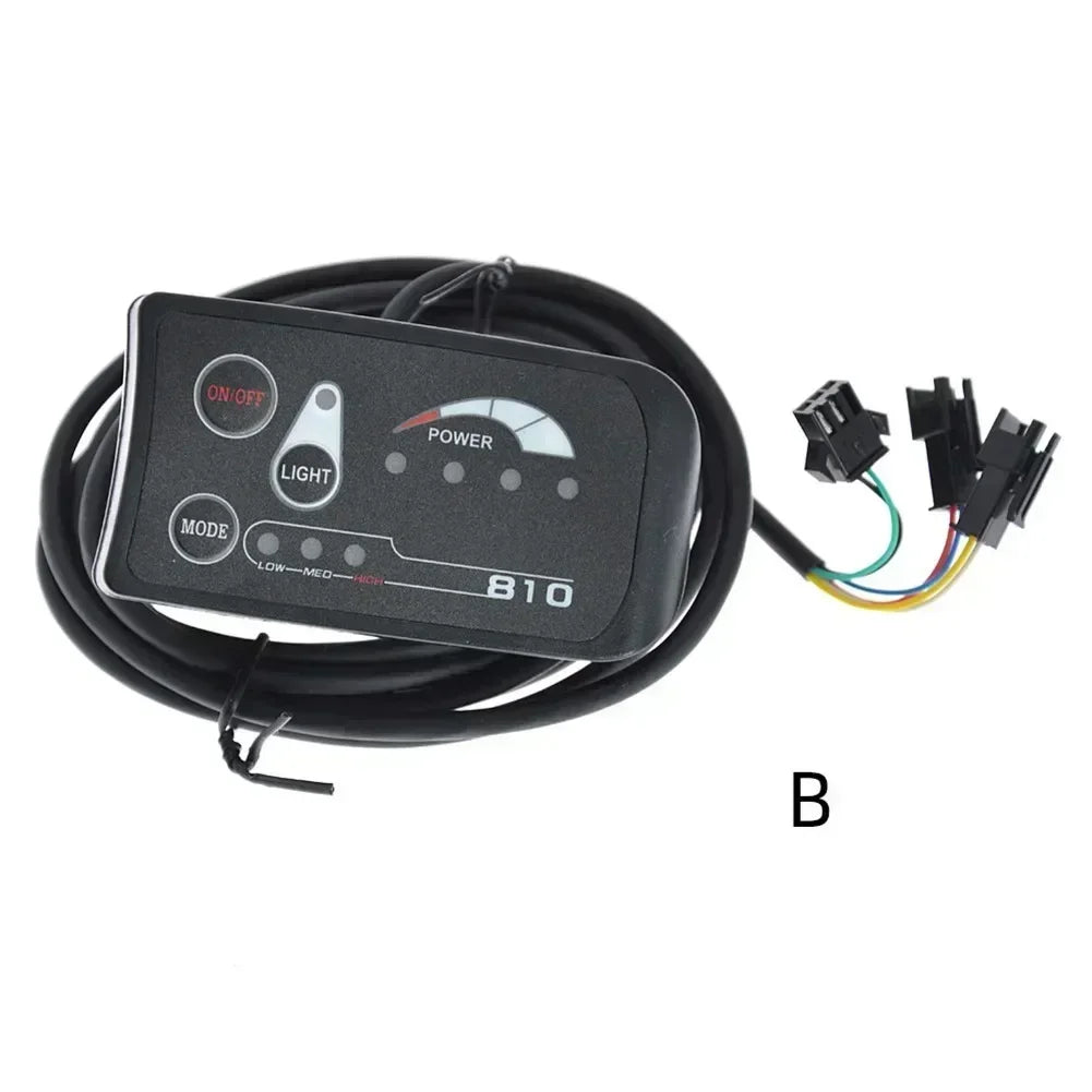 Durable ABS plastic control panel for electric bicycle handlebars