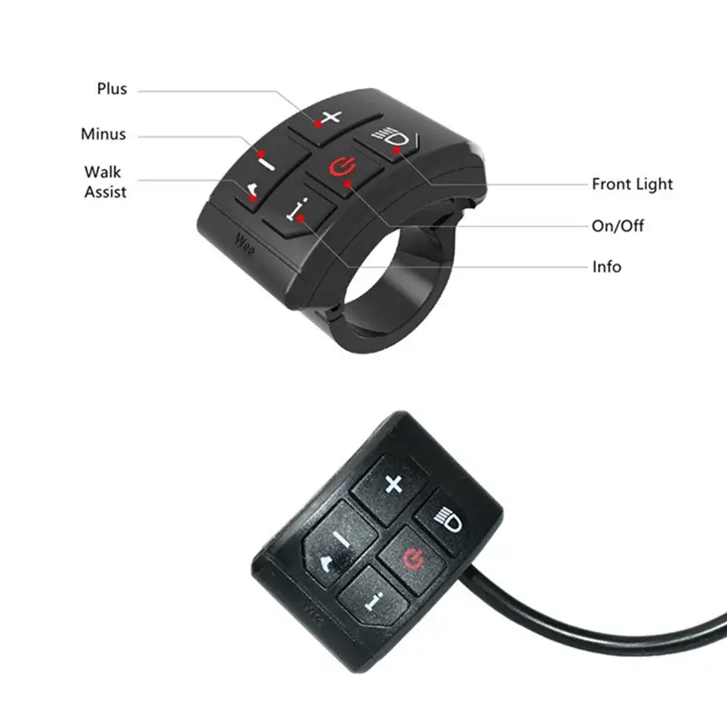 Durable ABS plastic housing of A51Q 808 colorful control panel