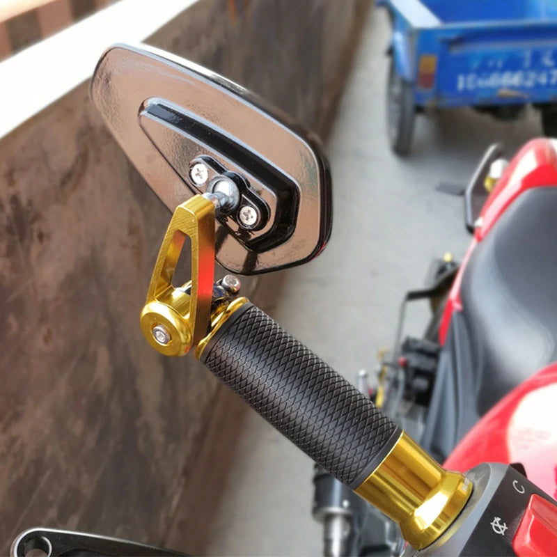 Durable CNC motorcycle rearview mirror set for 22mm handlebars