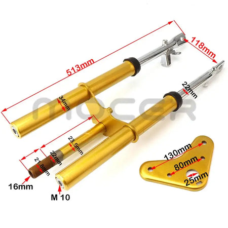 Durable Front Fork Set for 50cc BMX and Mini Moto Dirt Bikes