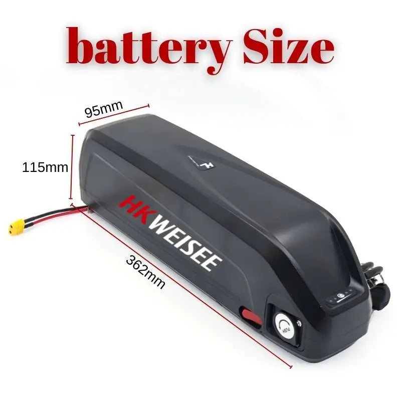 Durable Hailong down-tube casing housing high-capacity 15Ah 20Ah e-bike cells
