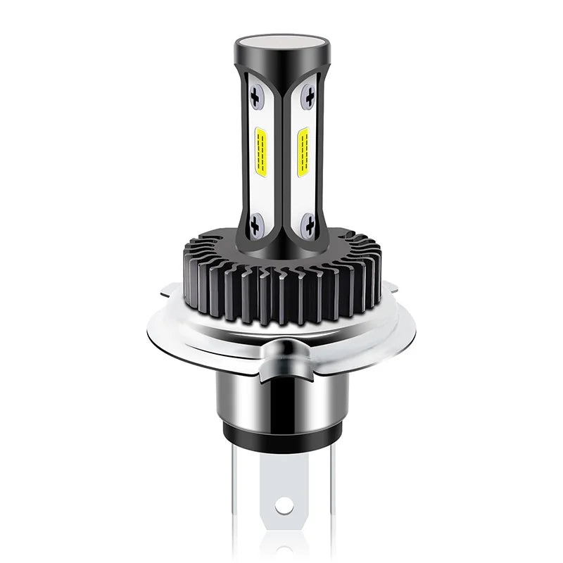 Durable aluminum H4 LED motorcycle headlight bulb
