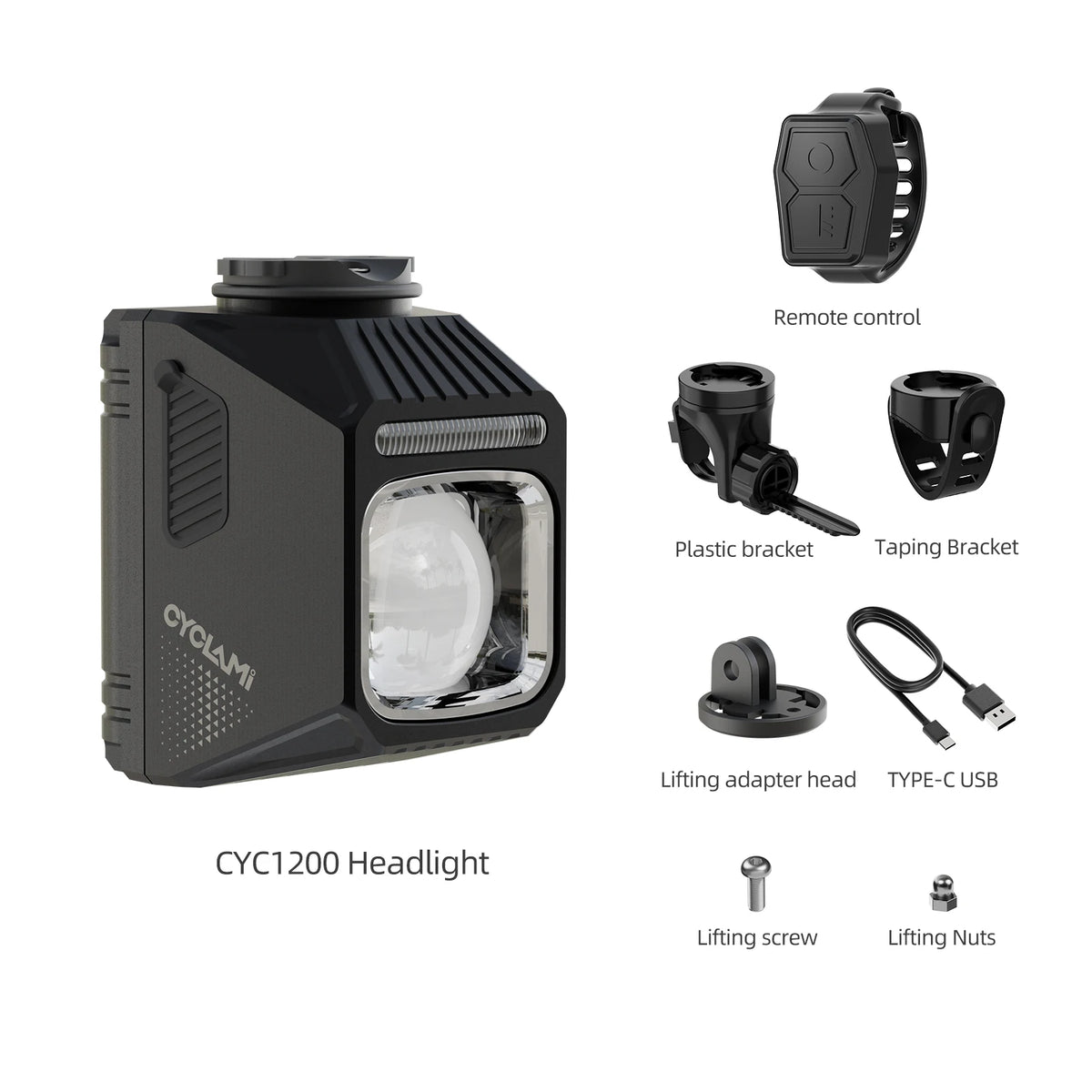 Durable aluminum alloy bike headlamp