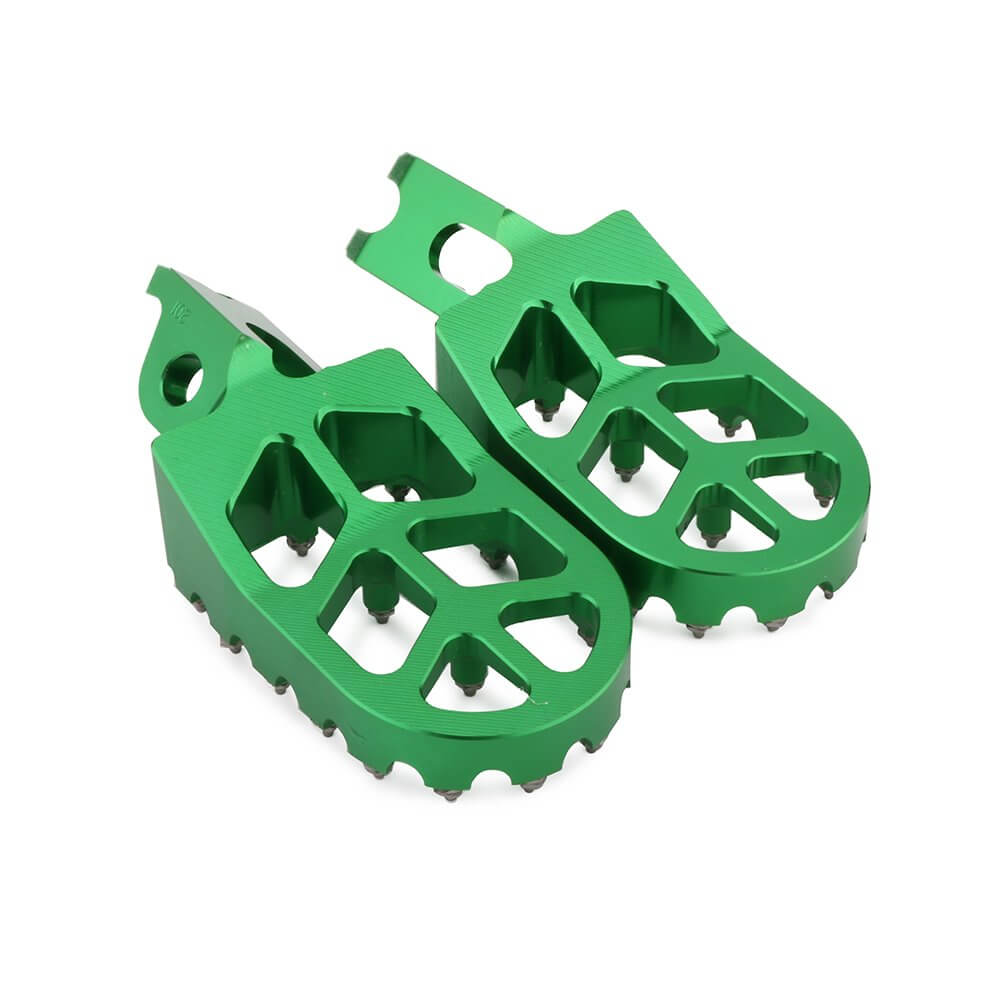 Durable aluminum dirt bike foot pegs wear resistant anodized finish