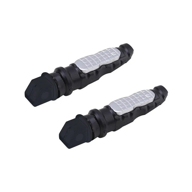 Durable aluminum rear foot pegs for scooters and bikes