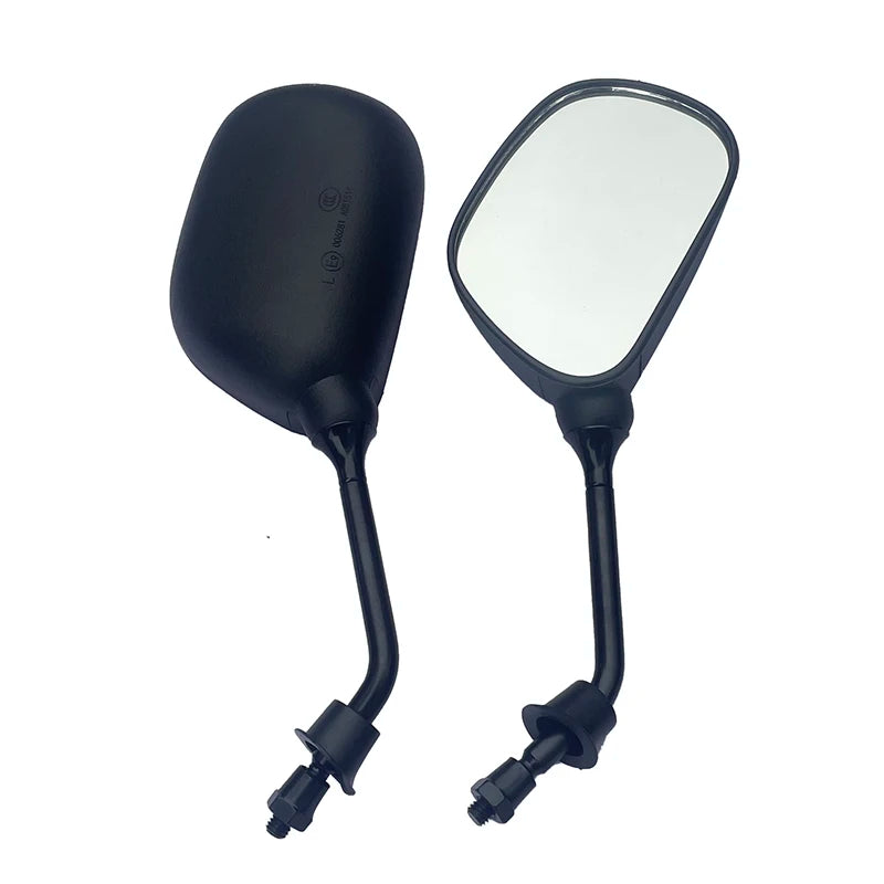 Durable black housing rearview mirror for all-weather electric vehicle use