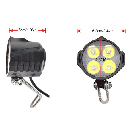Durable electric bicycle light set for safety