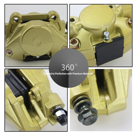 Durable metal front brake pump with long hydraulic line