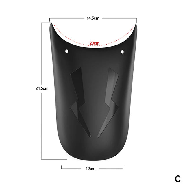 Durable motorcycle fender extension
