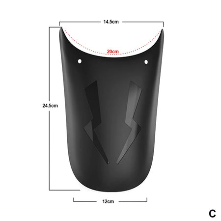 Durable motorcycle fender extension
