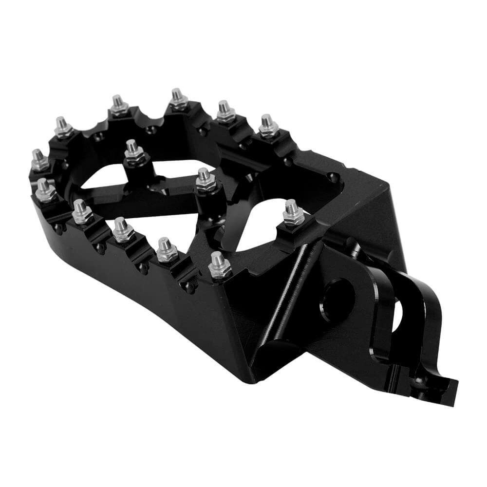 Durable motorcycle foot pegs for extreme off road riding