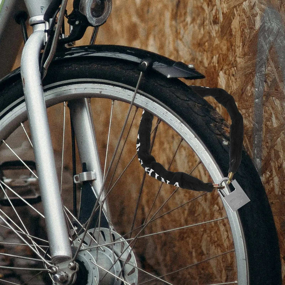 Durable steel anti-theft lock for motorcycles and bicycles