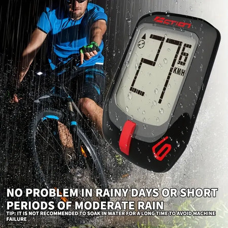 Durable waterproof bike speedometer for rainy weather and outdoor riding