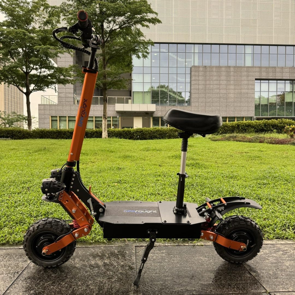   M11  60V 6000W Dual Motor Off-Road Electric Scooter with Seat – 50 MPH, Long Range, Foldable