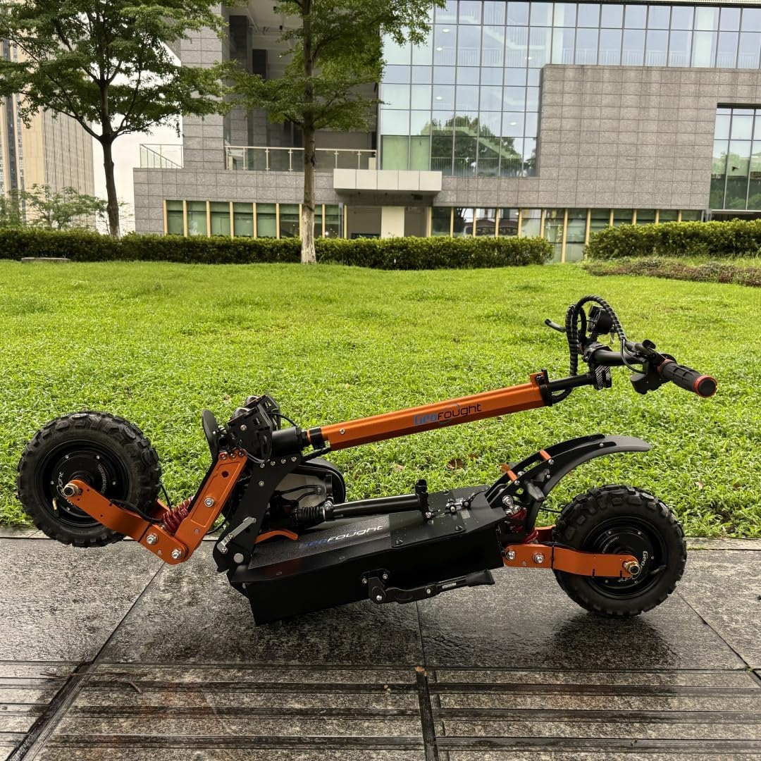   M11  60V 6000W Dual Motor Off-Road Electric Scooter with Seat – 50 MPH, Long Range, Foldable