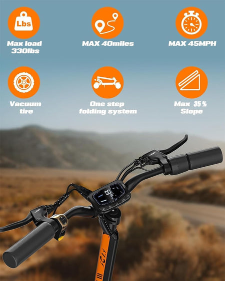   JGH X5 Ultra Electric Scooter for Adults - Dual Suspension & Braking