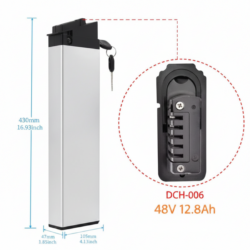 Lectric XP Step-Thru 1.0 / 2.0 Replacement Battery (48V 14Ah/10.4Ah)